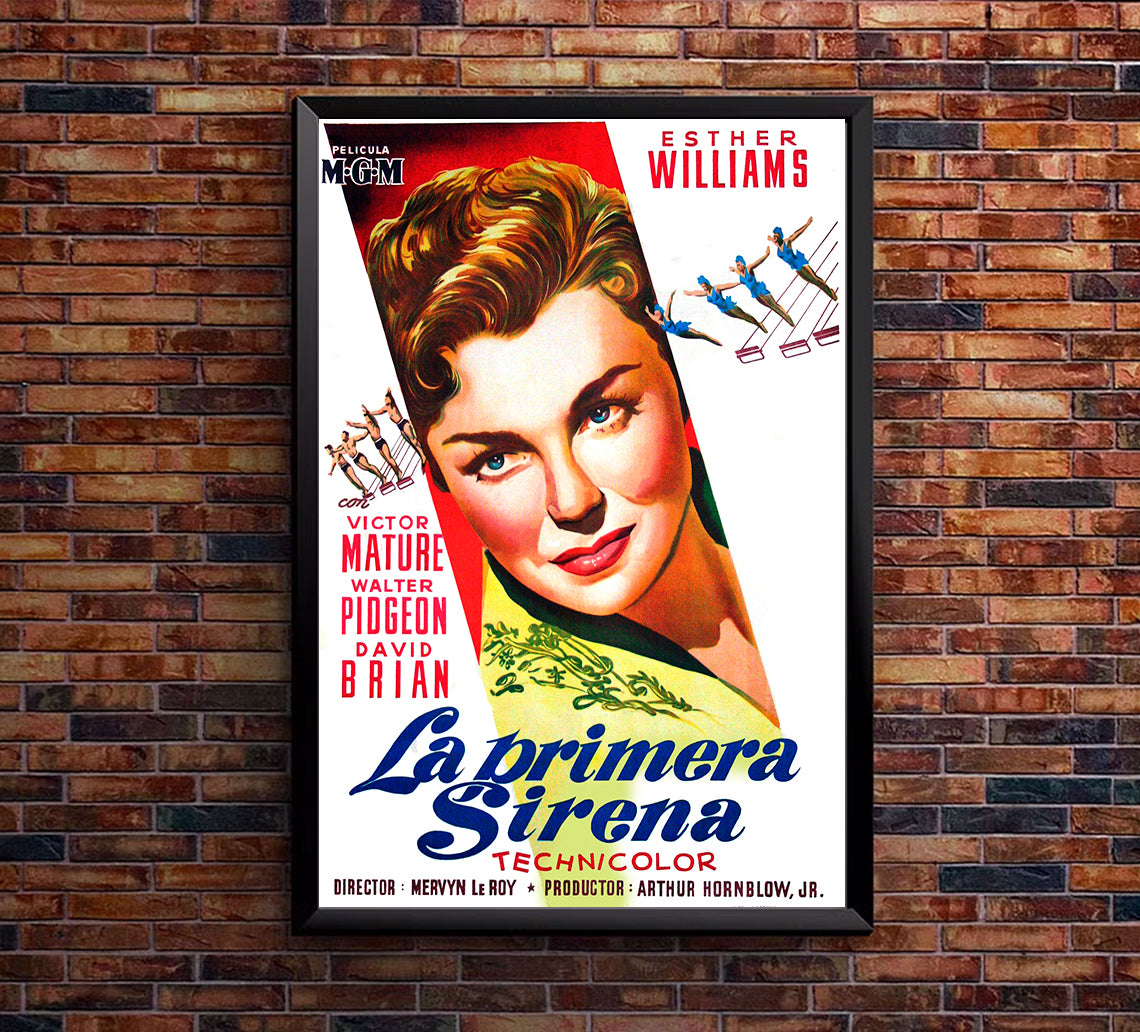 Million Dollar Mermaid 1952 - Esther Williams - Spain - Classic Movie Poster