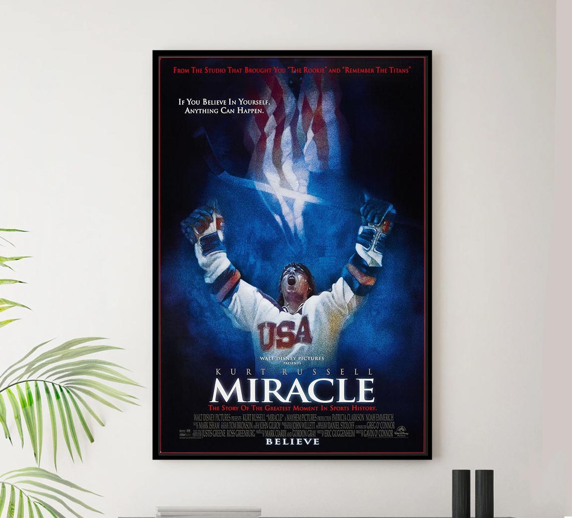 Miracle 2004 - Vintage Sports Classic Movie Poster – Lost Island