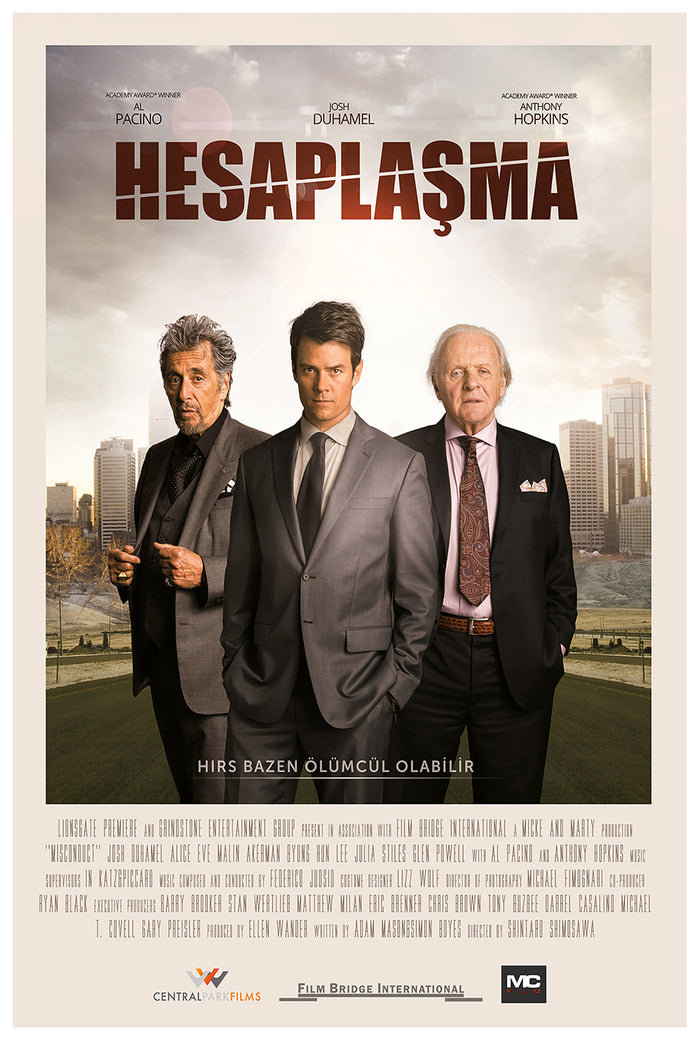 Misconduct 2016 - Al Pacino - Turkey - Classic Movie Poster