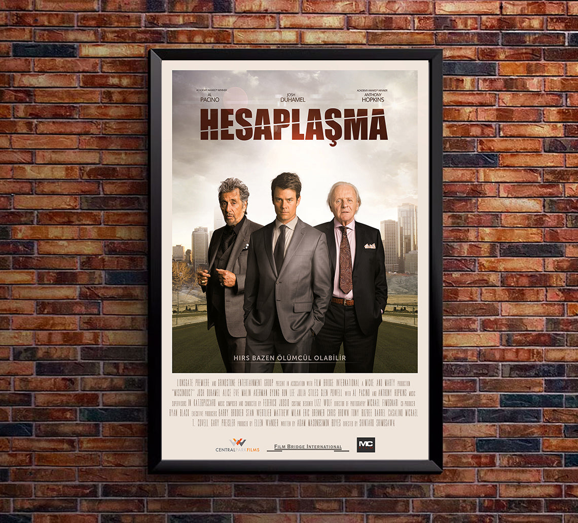 Misconduct 2016 - Al Pacino - Turkey - Classic Movie Poster