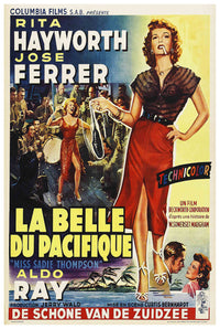 Miss Sadie Thompson 1953 - Rita Hayworth - Belgium - Classic Movie Poster