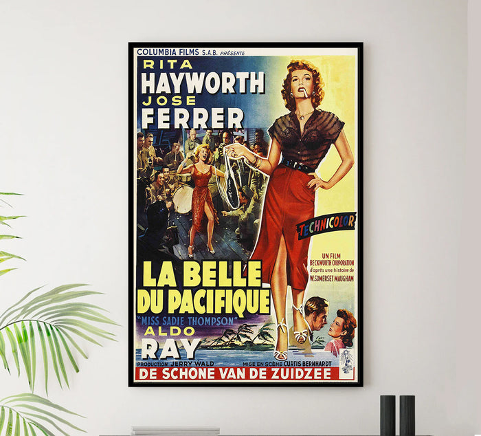 Miss Sadie Thompson 1953 - Belgium - Classic Movie Poster