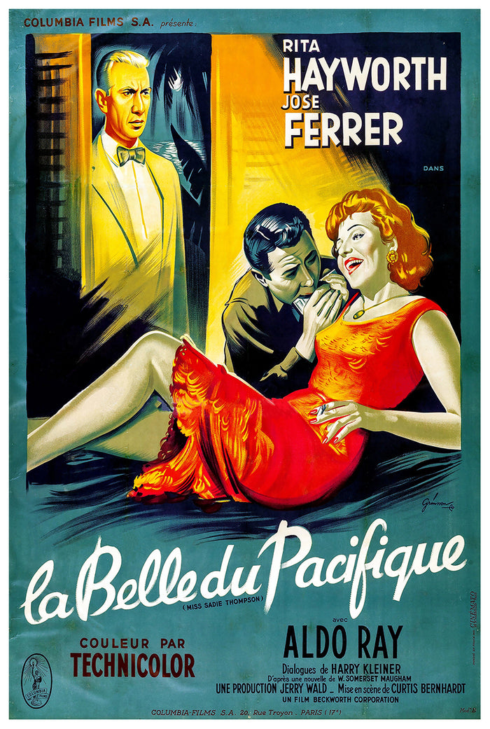 Miss Sadie Thompson 1953 - France - Classic Movie Poster