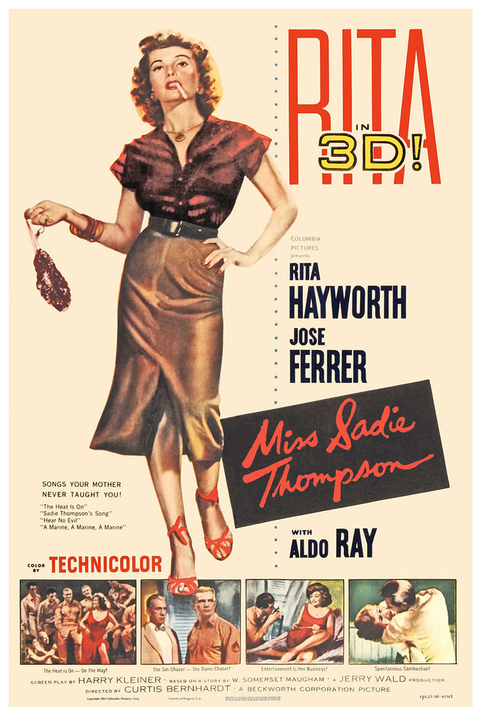 Miss Sadie Thompson 1953 - US - Classic Movie Poster