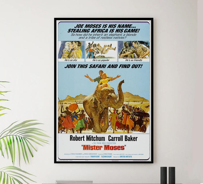 Mister Moses 1965 - Robert Mitchum - Vintage Classic Movie Poster