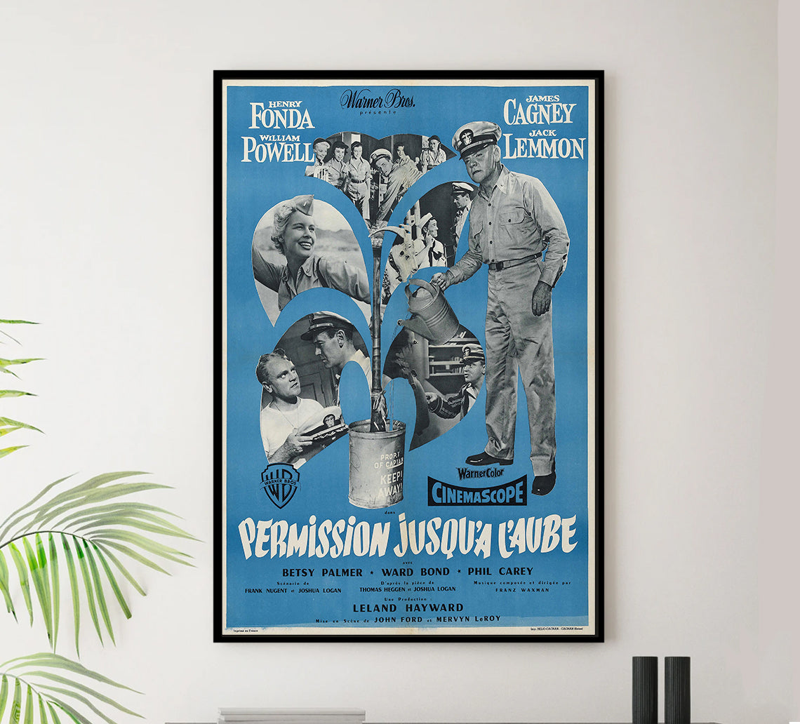 Mister Roberts 1955 - James Cagney - France - Classic Movie Poster