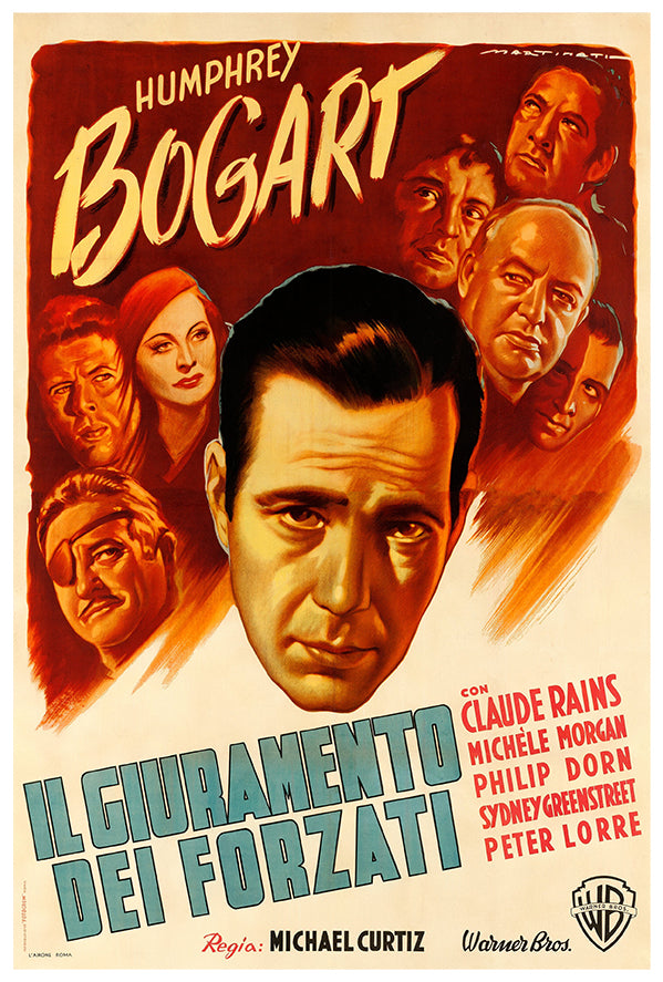 Passage to Marseille - Humphrey Bogart - 1949 - Italian - Movie Poster