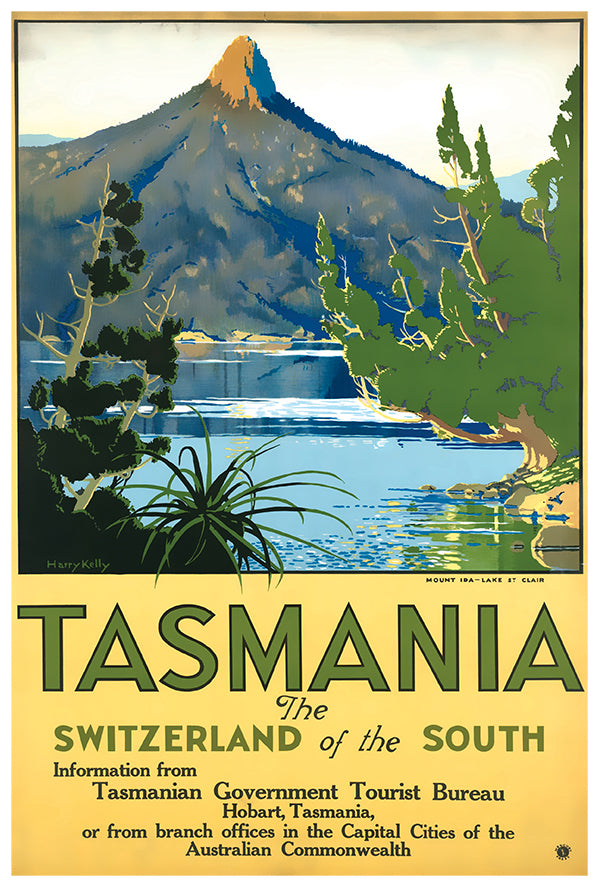 Australia - Tasmania - Vintage Travel Poster