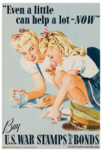 Buy US War Stamps Bonds Lick Them Over There - Canada - WW2 Poster