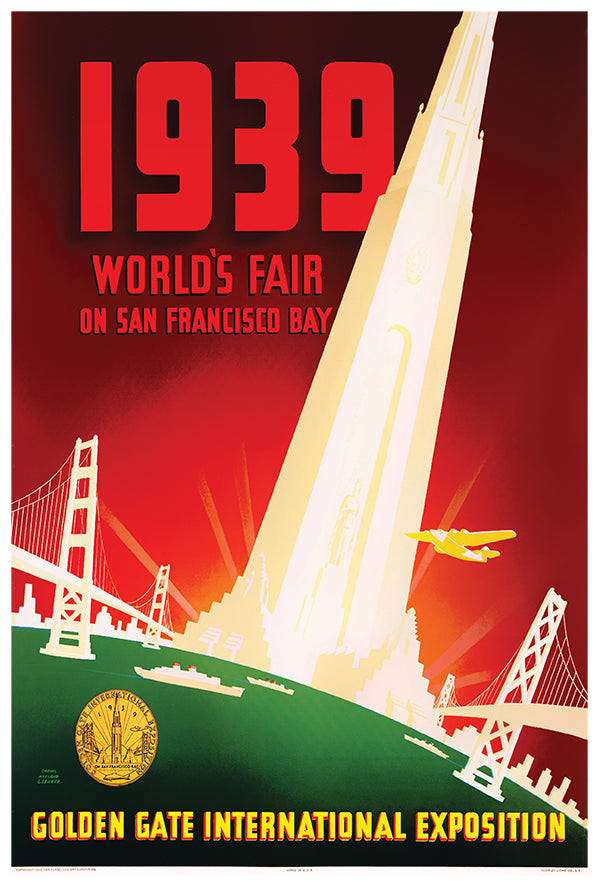 San Francisco Worlds Fair 1939 - Vintage Travel Poster