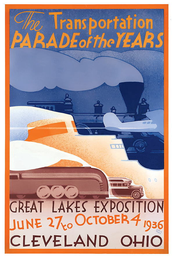 Cleveland - Great Lakes Exposition 1936 - Vintage Travel Poster