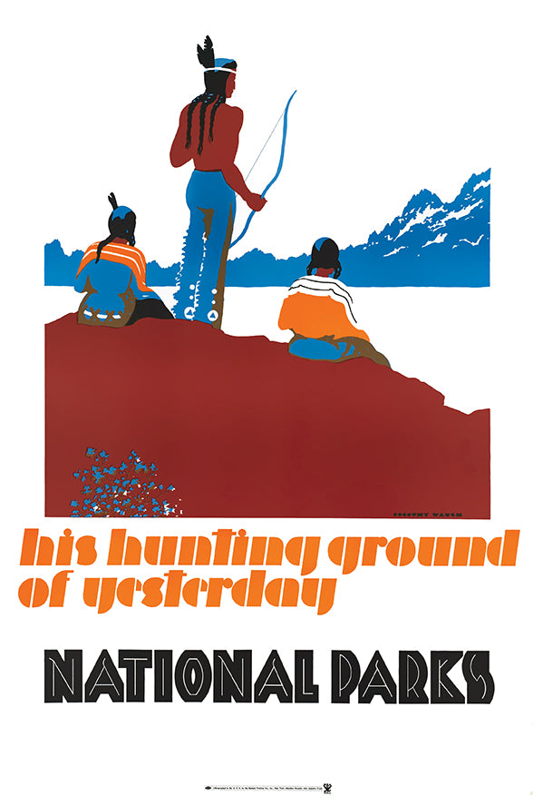 National Parks - Hunting Ground - Vintage Travel Poster