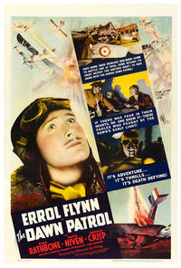 The Dawn Patrol - Errol Flynn - WW1 Movei Poster