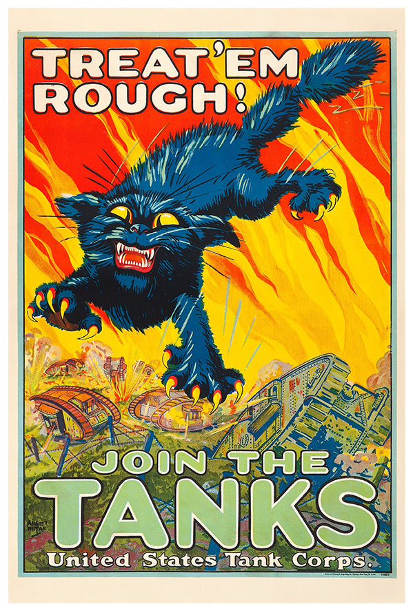 Join the Tanks - US Tank Corps - WW1 Poster