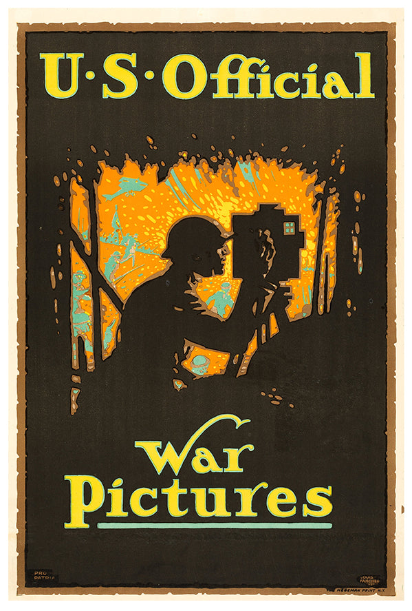 US Official War Pictures - WW1 Poster