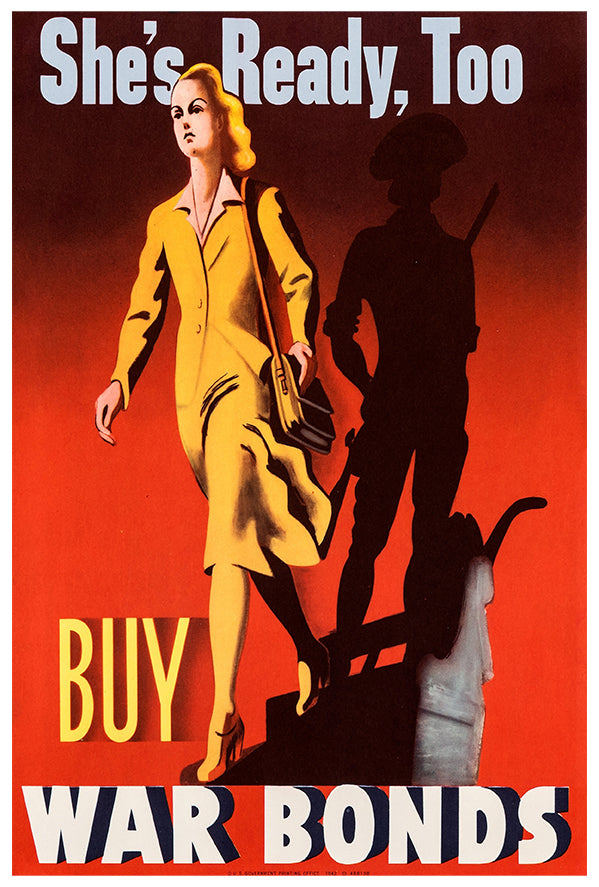 She's Ready - Buy War Bonds - WW2 Poster