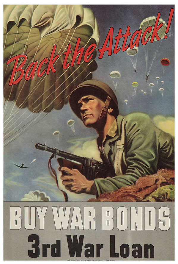 Back the Attack - 3rd War Loan - WW2 Poster