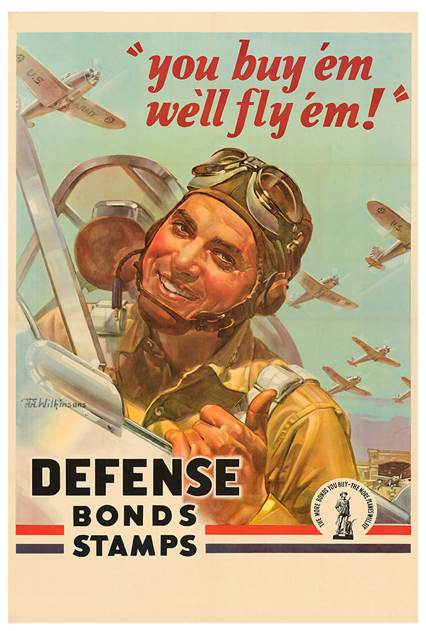 Defense Bonds Stamps -  - WW2 Poster