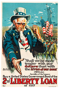 2nd Liberty Loan -Uncle Sam - WW1 Poster