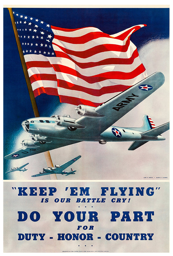 Army Air Corp - Battle Cry -  - WW2 Poster