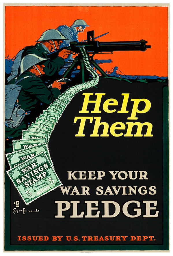 Help Them - War Savings Stamp - WW2 Poster