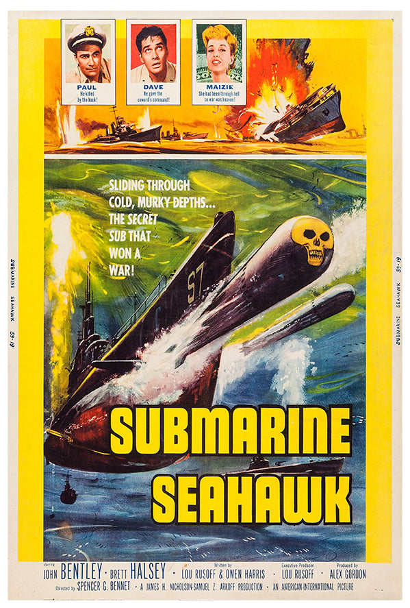 Submarine Seahawk - 1958 -  - WW2 Movie Poster