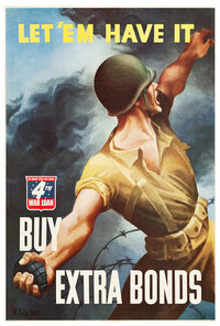 Let'em have It - 4th War Loan - War Bonds - WW2 Poster