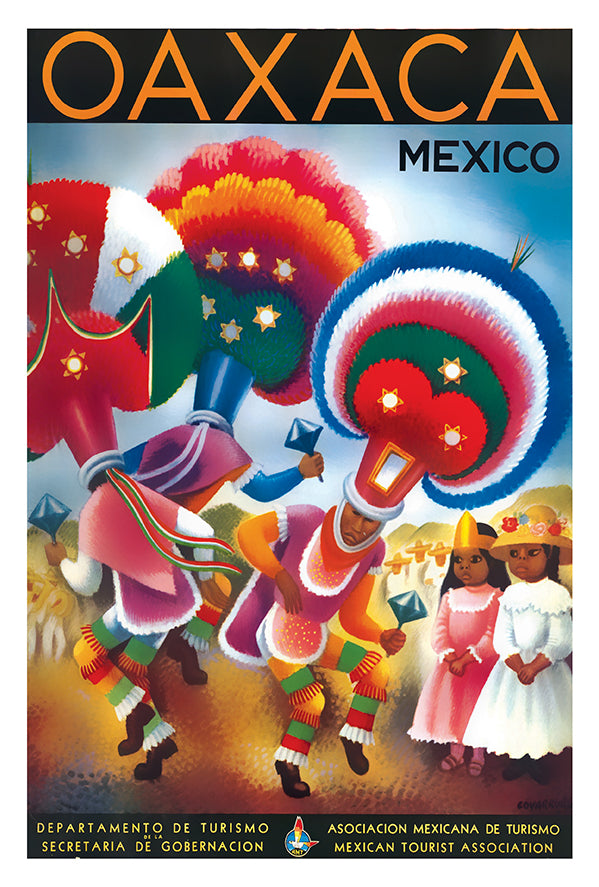 Mexico - Oaxaca - Vintage Travel Poster