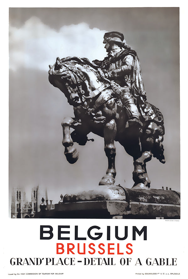 Belgium - Brussels - Vintage Travel Poster