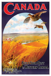 Canada - Build your Nest - Vintage Travel Poster