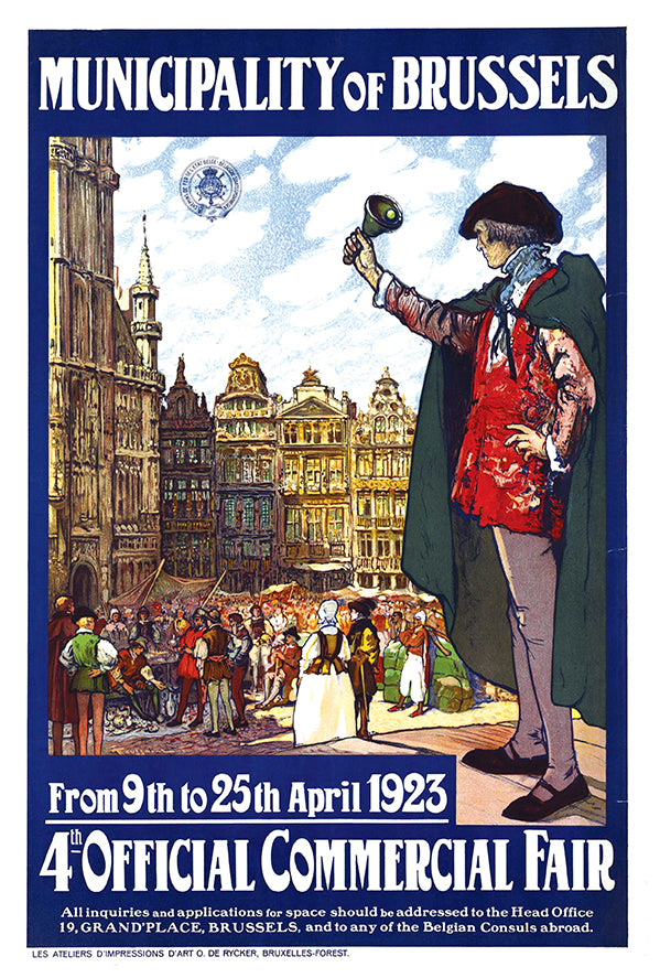 Brussels Fair - 1923 - Vintage Travel Poster
