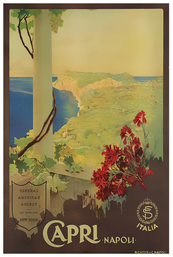 Italy - Capri - Vintage Travel Poster