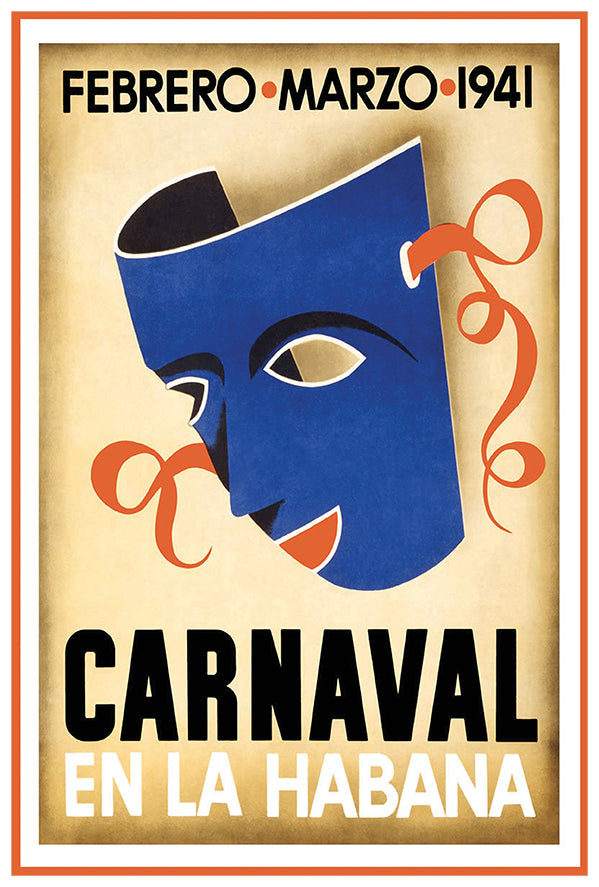 Cuba - Havana - Carnaval - 1941 - Vintage Travel Poster