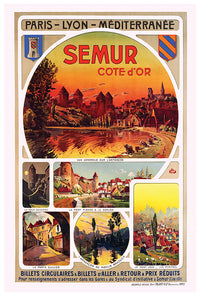 France - Semur - Vintage Travel Poster