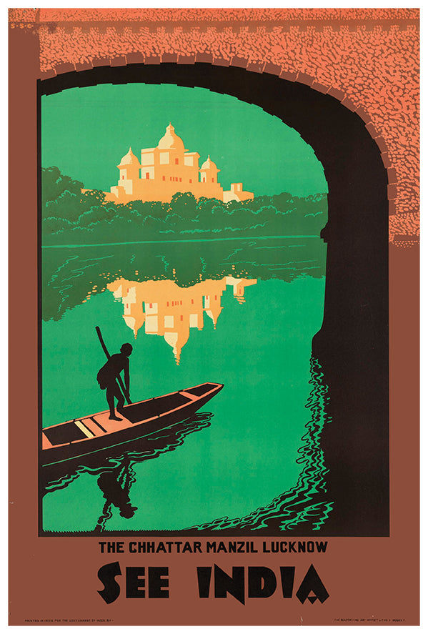 India - See India V4- Vintage Travel Poster