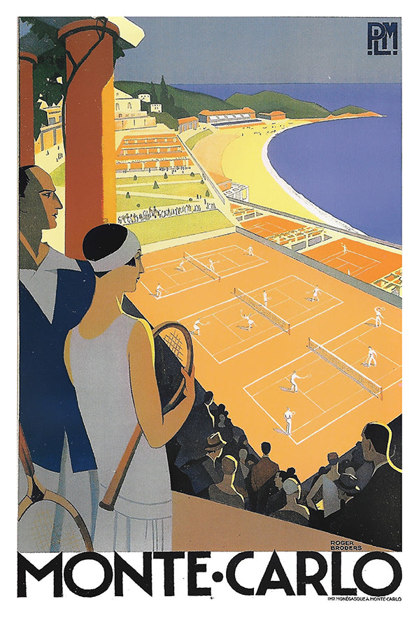 Moncao - Monte Carlo - Vintage Travel Poster