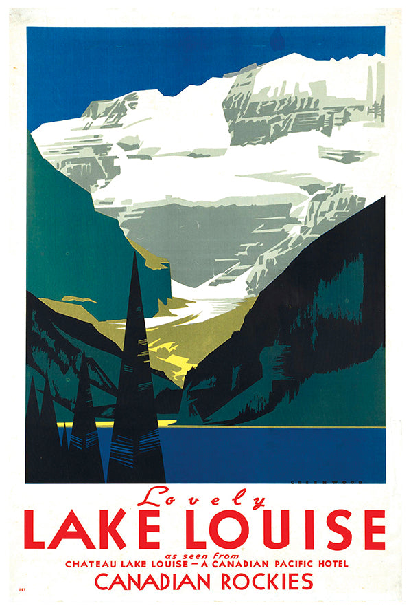 Canada - Lake Louise - Vintage Travel Poster