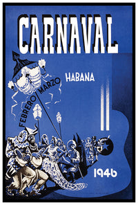 Cuba - Havana - Carnaval - 1946 - Vintage Travel Poster