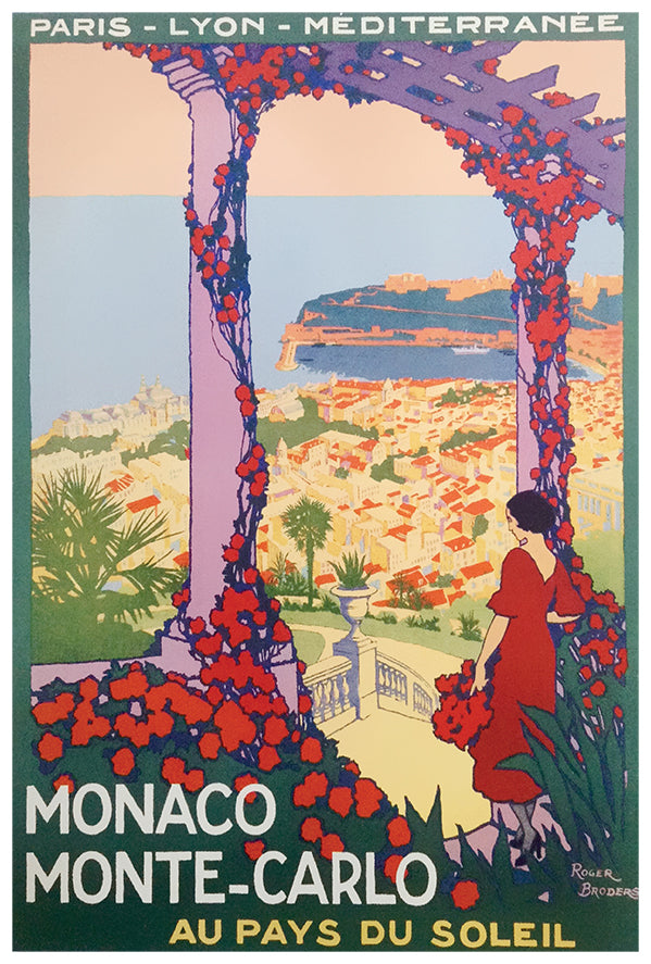 Moncao - Monte Carlo V3 - Vintage Travel Poster