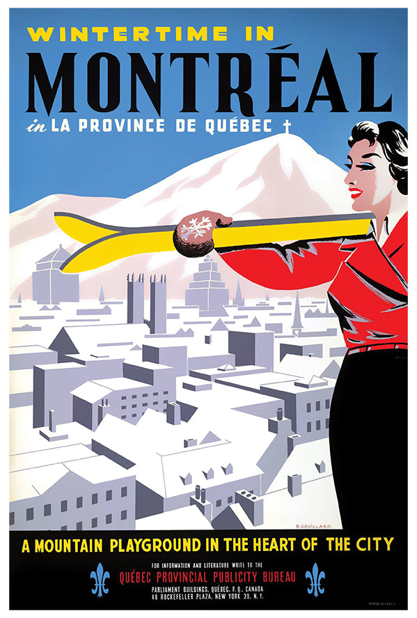 Canada - Montreal - Vintage Travel Poster