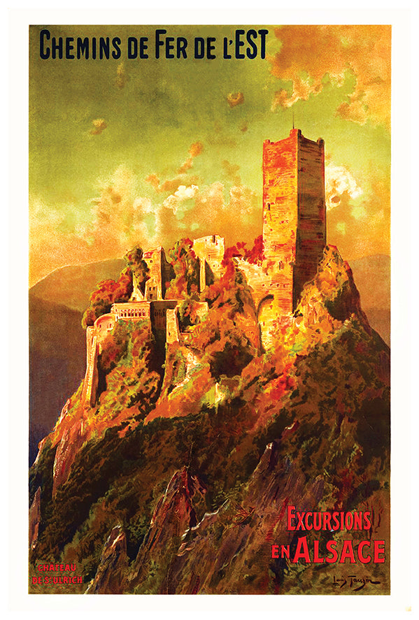 France - Alsace - Vintage Travel Poster