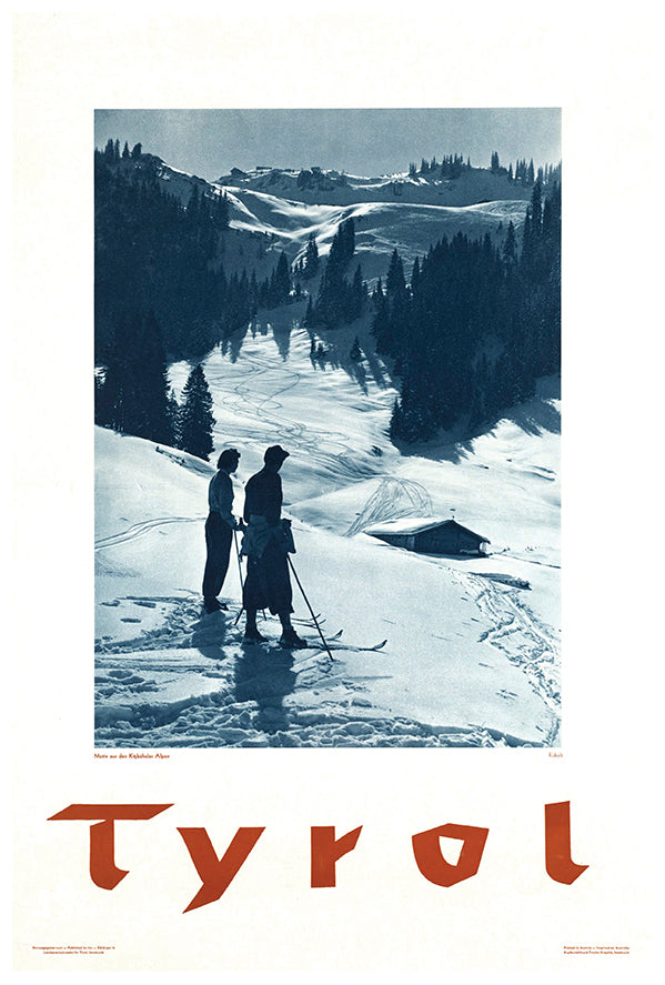 Austria - Tyrol V2 - Vintage Travel Poster