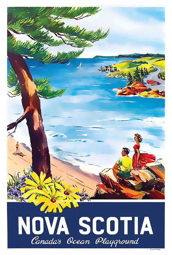 Canada - Nova Scotia - Vintage Travel Poster