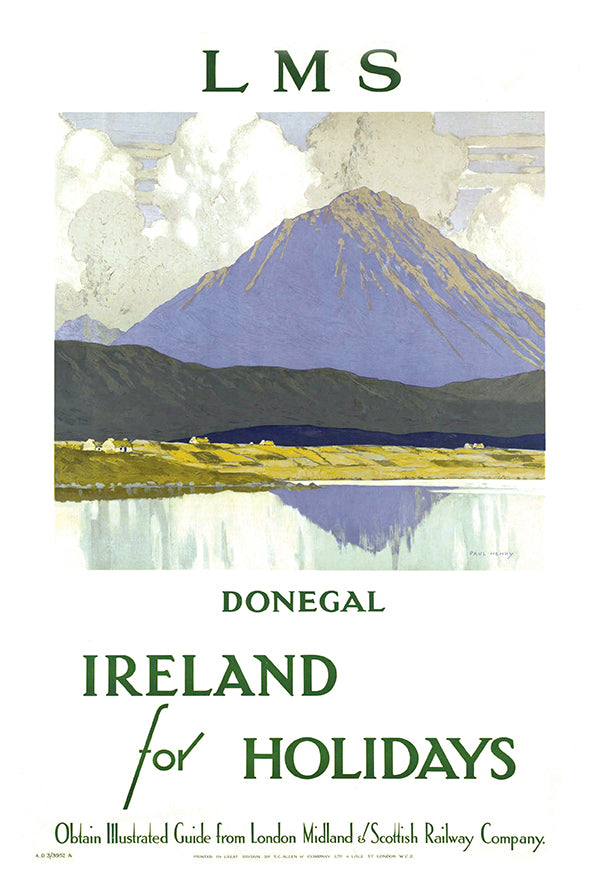 Ireland - Donegal - Vintage Travel Poster