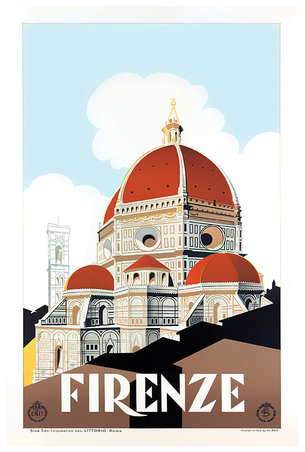 Italy - Firenze - Vintage Travel Poster