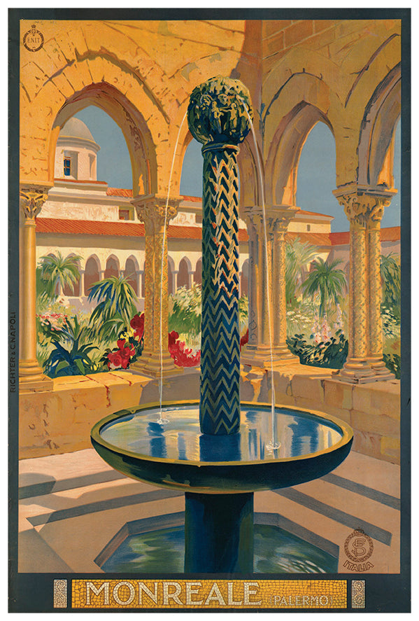 Italy - Palermo - Vintage Travel Poster