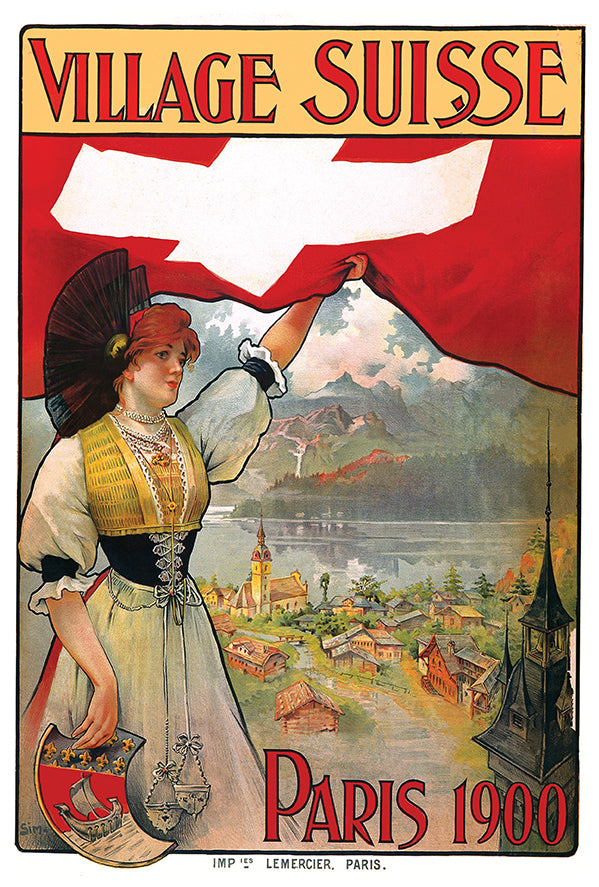 Village Suisse - Vintage Travel Poster