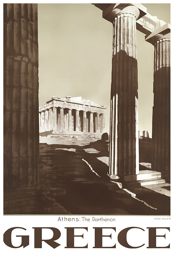 Greece - Athens - Vintage Travel Poster