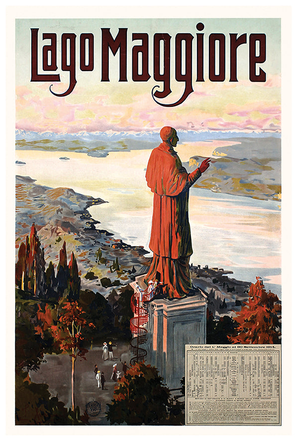 Italy - Lago Maggiore - Vintage Travel Poster