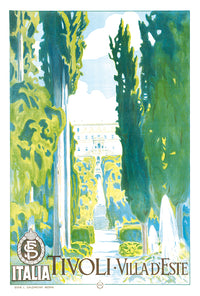 Italy - Tivoli - Vintage Travel Poster